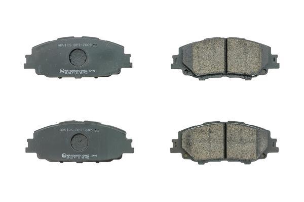 Jeu de 4 plaquettes de frein AISIN ref. BPT-7009